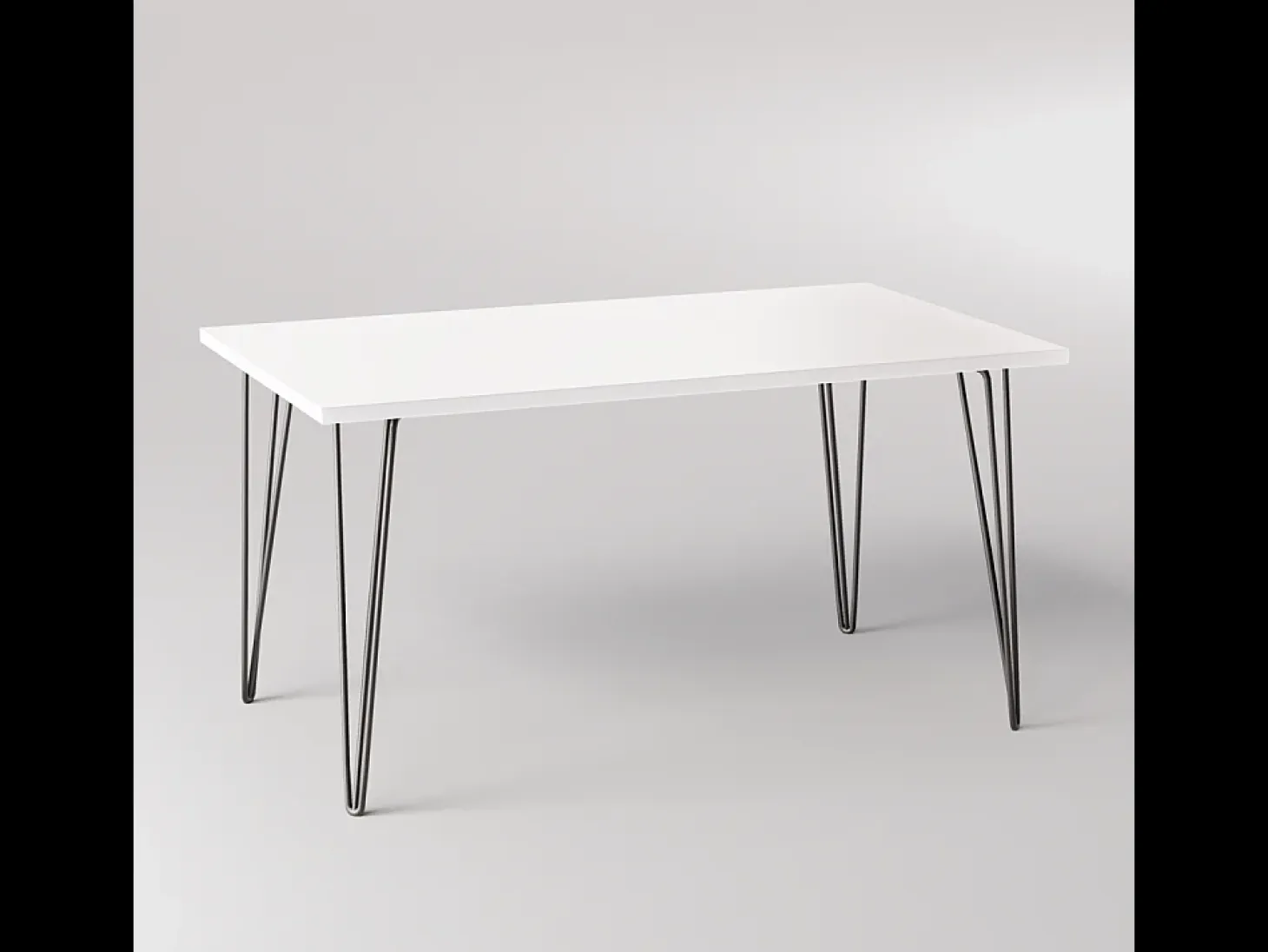 Escritorio VOSS 138 x 68 cm para oficina, despacho, taller Blanco