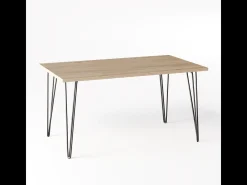 Escritorio VOSS 138 x 68 cm para oficina, despacho, taller Roble Sonoma