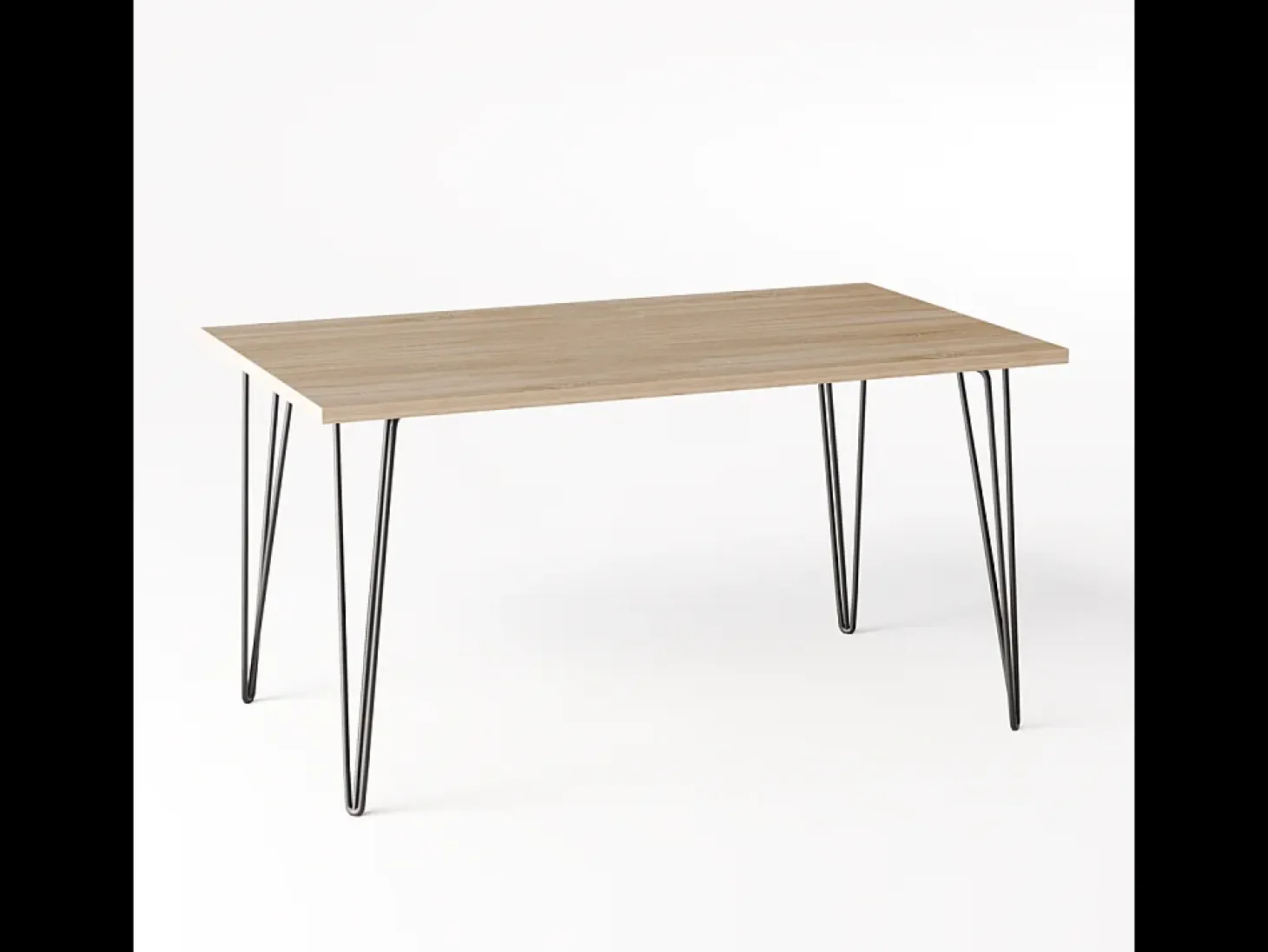 Escritorio VOSS 138 x 68 cm para oficina, despacho, taller Roble Sonoma