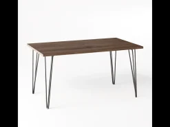 Escritorio VOSS 138 x 68 cm para oficina, despacho, estudio Roble Chocolate