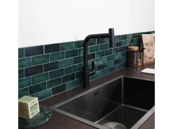 Essemano Mezclador para fregadero con ducha extraíble negro Essebagno