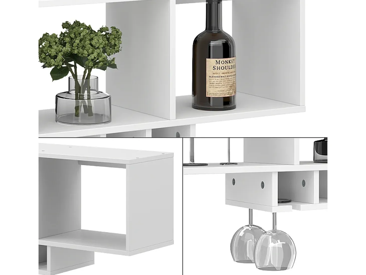 Estante para copas de vino blanco 90x32.5x22 vin