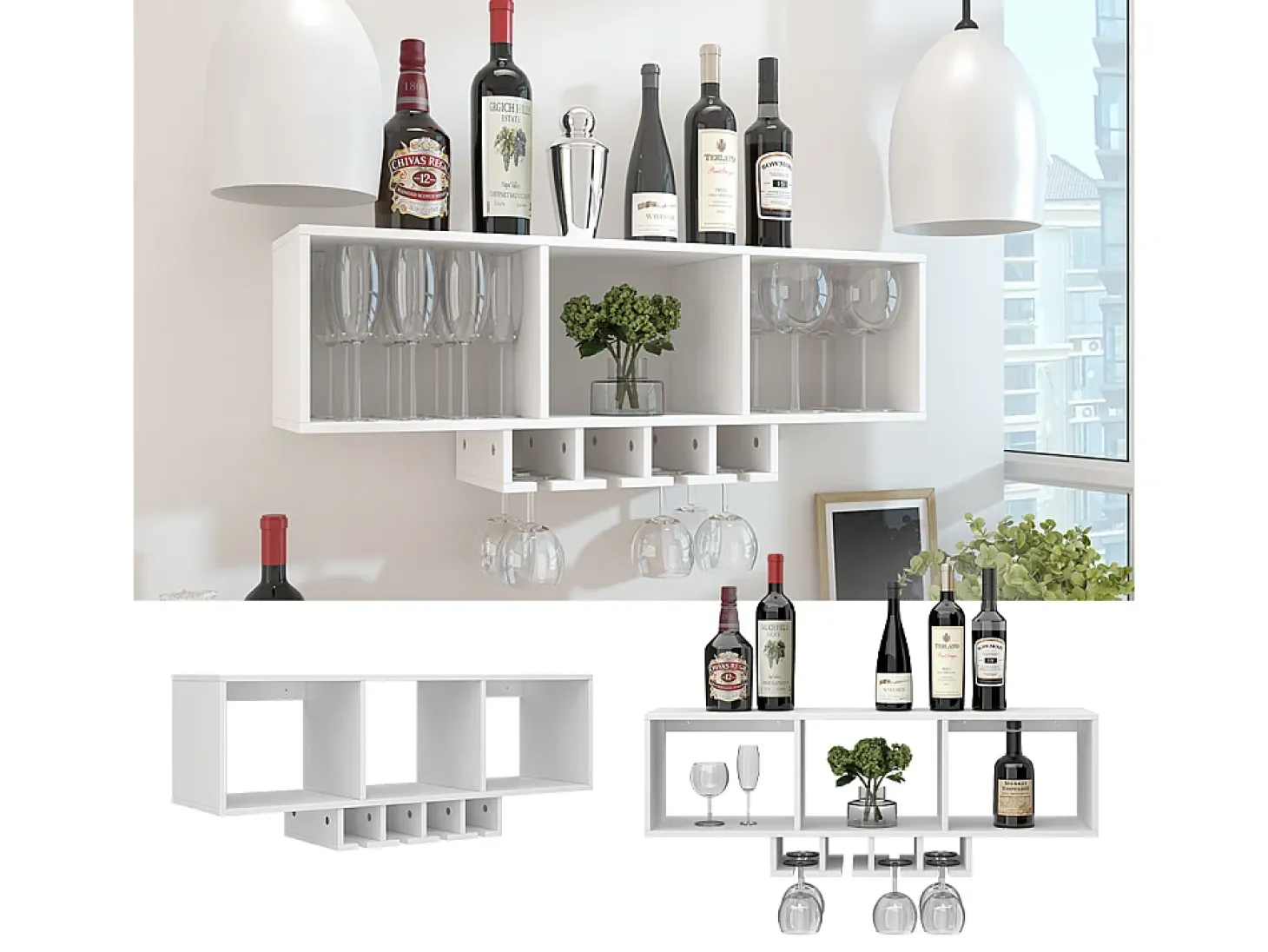Estante para copas de vino blanco 90x32.5x22 vin