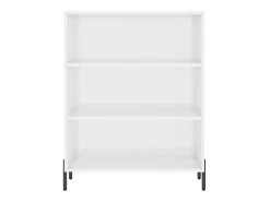 Estantería blanca brillante 69,5x32,5x90 cm