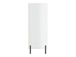 Estantería blanca brillante 69,5x32,5x90 cm