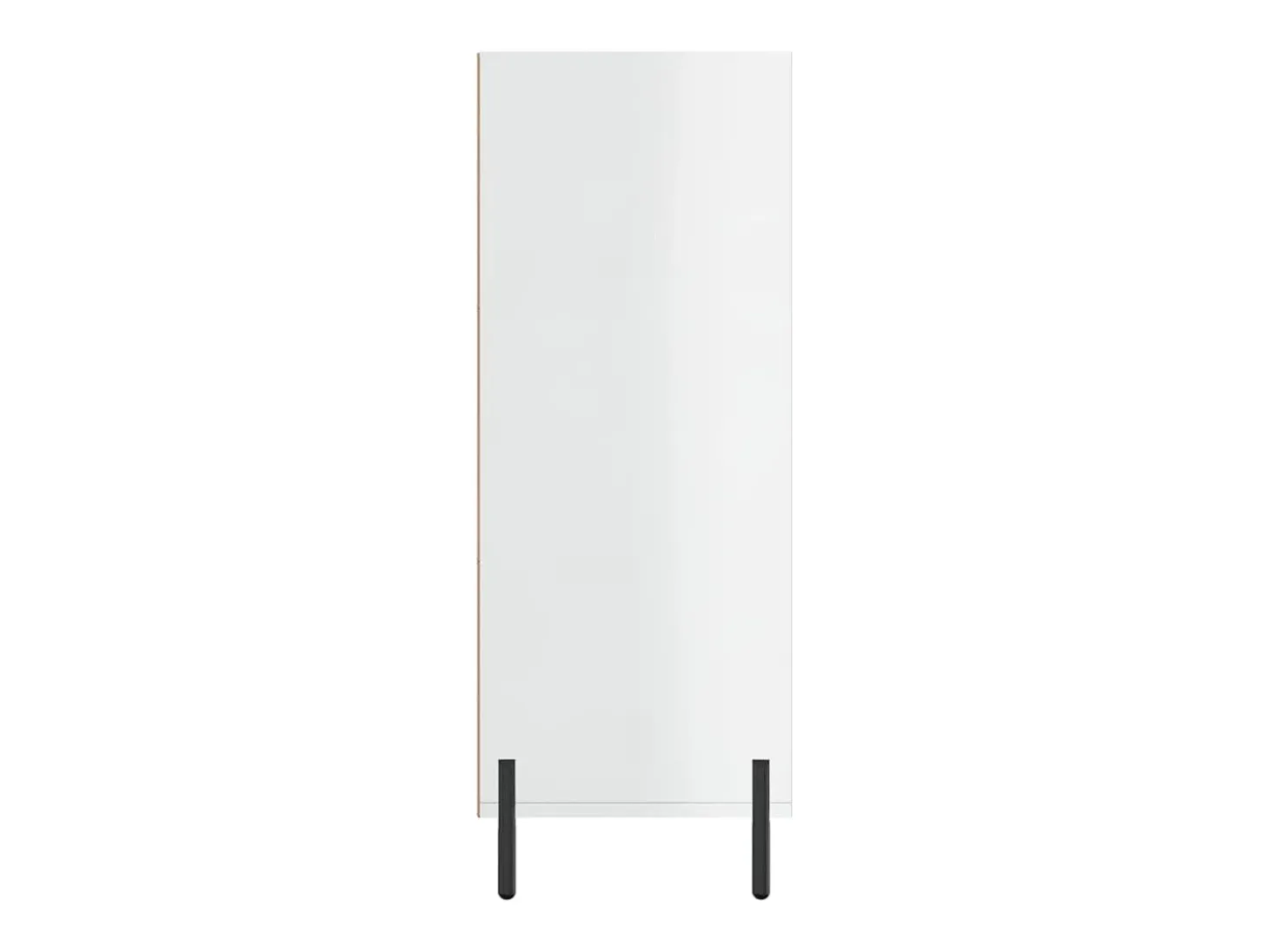 Estantería blanca brillante 69,5x32,5x90 cm