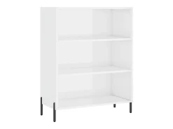 Estantería blanca brillante 69,5x32,5x90 cm