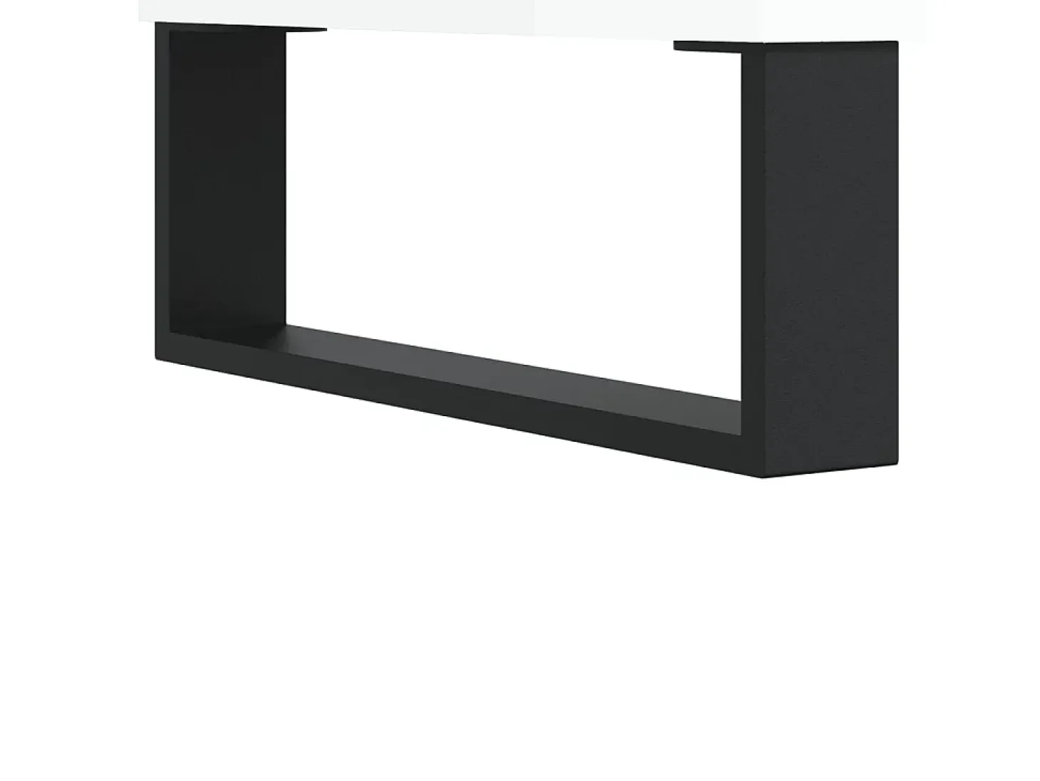 Estantería madera de ingeniería blanco brillo 69,5x32,5x90 cm