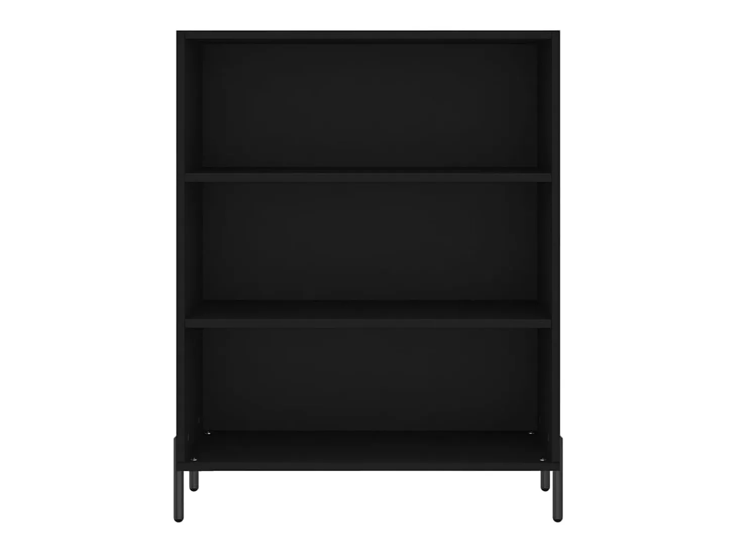 Estantería negra 69,5x32,5x90 cm madera de ingeniería