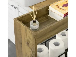 Estantería para Nichos Móvil Carrito de Almacenamiento de 3 Niveles Carrito Estrecho para Baño y Cocina 60 x 20 x 70 cm BZR46-N SoBuy ES