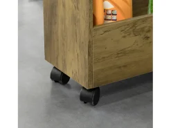 Estantería para Nichos Móvil Carrito de Almacenamiento de 3 Niveles Carrito Estrecho para Baño y Cocina 60 x 20 x 70 cm BZR46-N SoBuy ES