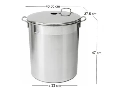 Esterilizador u olla de acero inoxidable Para 12 tarros