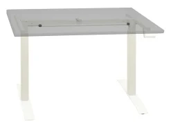 Estructura de escritorio de altura ajustable manivela blanco