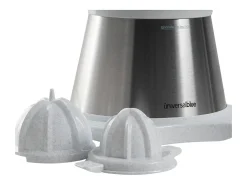 Exprimidor de brazo Juicy Plus Universal Blue 300W 2 conos blanco