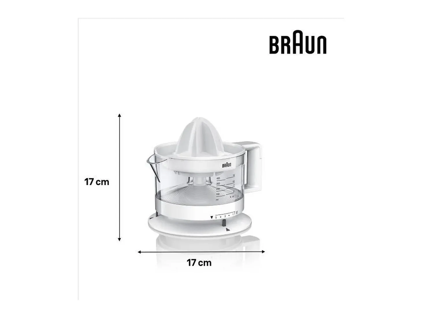 Exprimidor eléctrico Braun Tribute Collection CJ3000 WH 20W 350ml blanco