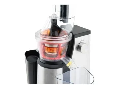 Extractor de jugos vertical H.Koenig GSX18 acero inoxidable 1200W, 1,18L, filtro programable, mantenimiento en caliente
