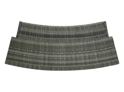 Farid Mesa alta de jardín ratán sintético gris 120x55x110 cm
