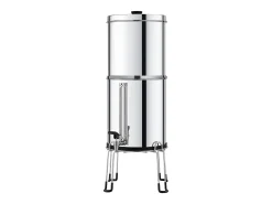 Filtro de Agua Alimentado por Gravedad SucceBuy, Sistema de Filtrado de Agua por Gravedad 7,5 L, 4 Filtros, en Acero Inoxidable
