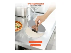 Formadora de Pizzas SucceBuy, 7,6 a 35,5 cm, Prensa de Masa Eléctrica Comercial 370 W, 260 Hojas por Hora, Laminador de Masa para Pizza Automático