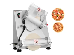 Formadora de Pizzas SucceBuy, 7,6 a 35,5 cm, Prensa de Masa Eléctrica Comercial 370 W, 260 Hojas por Hora, Laminador de Masa para Pizza Automático