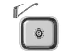Fregadero acero 39x44x19.5 flova