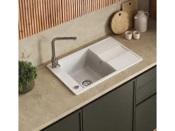 Fregadero blanco 78x50x20 kyoto