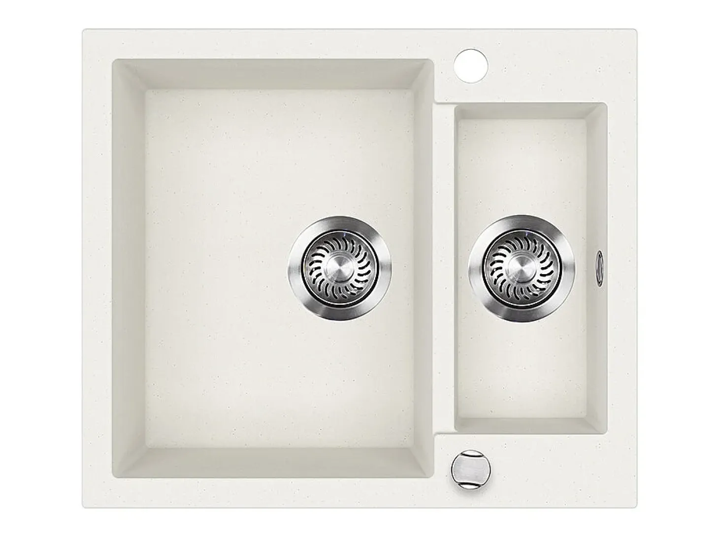 Fregadero blanco 58x50x28 prag