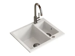 Fregadero blanco 58x50x28 prag