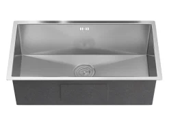 Fregadero de acero inoxidable - 76x45 cm - Gris - SOELA