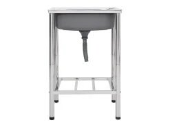 Fregadero de camping de un seno acero inoxidable ES289982