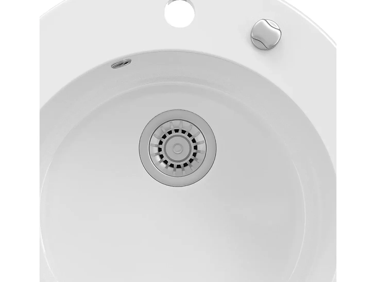 Fregadero de cocina blanco 50.5x50.5x19 valencia