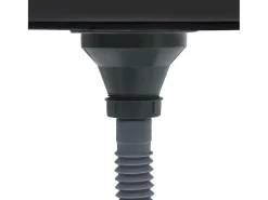 Fregadero de cocina con colador y sifón de acero inoxidable