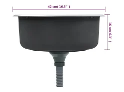 Fregadero de cocina con colador y sifón de acero inoxidable