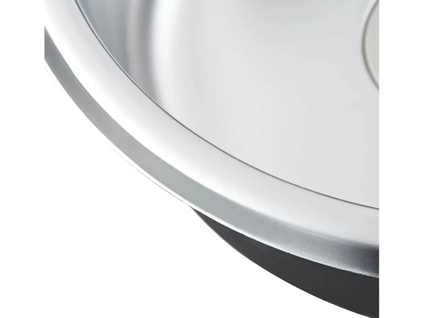 Fregadero de cocina con colador y sifón de acero inoxidable