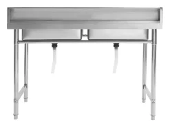 Fregadero de cocina de doble seno de acero inoxidable