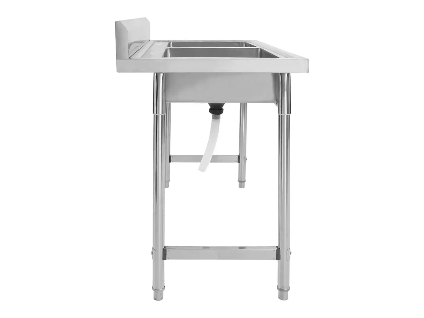 Fregadero de cocina de doble seno de acero inoxidable