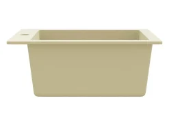 Fregadero de cocina de granito, fregadero individual, color beige