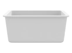 Fregadero de cocina de granito, fregadero individual, blanco