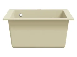 Fregadero de cocina de granito con un seno beige ES687291