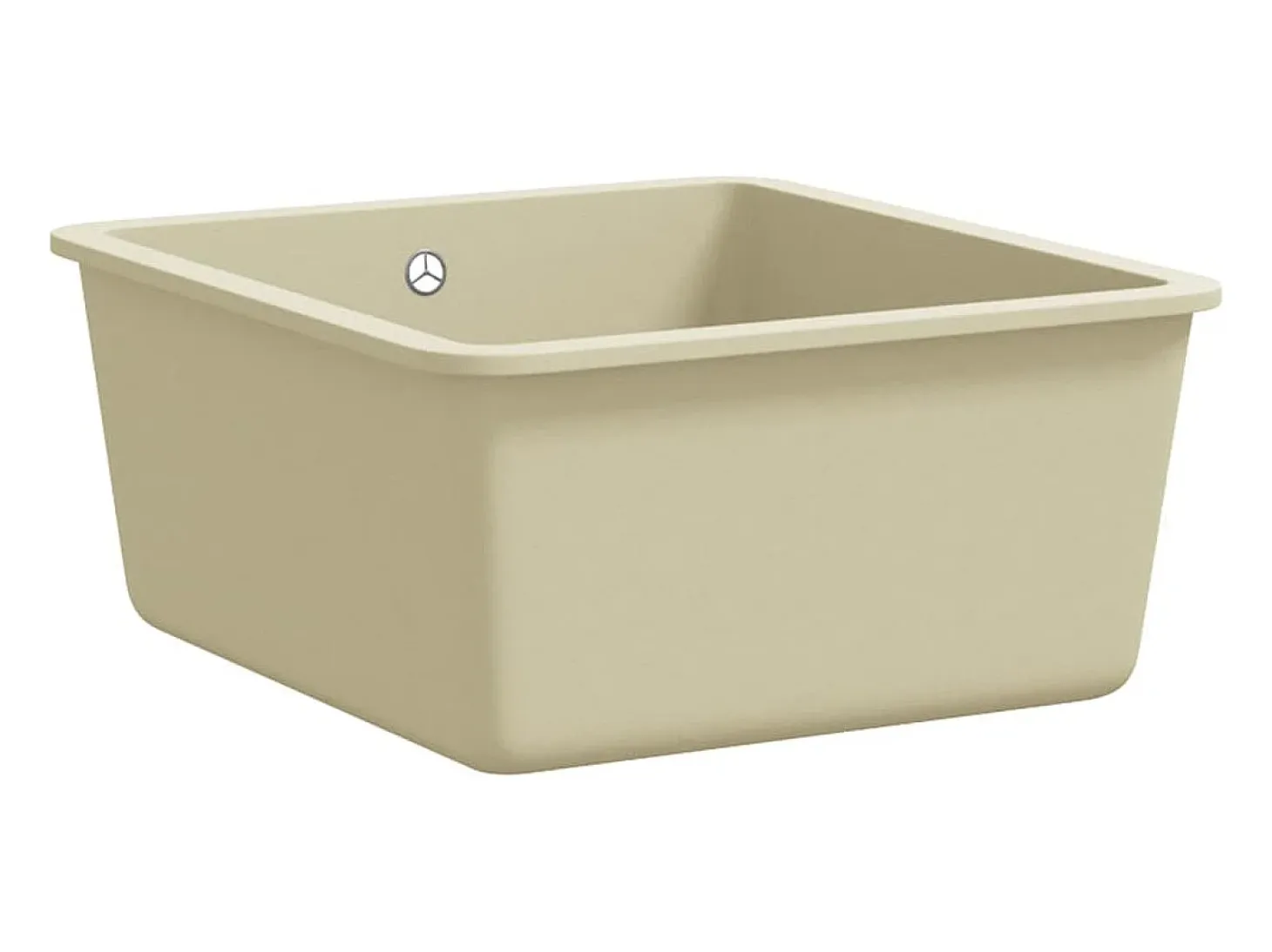 Fregadero de cocina de granito con un seno beige ES376877