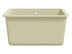 Fregadero de cocina de granito con un seno beige ES376877