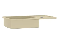 Fregadero de cocina de granito con un seno beige ES771783