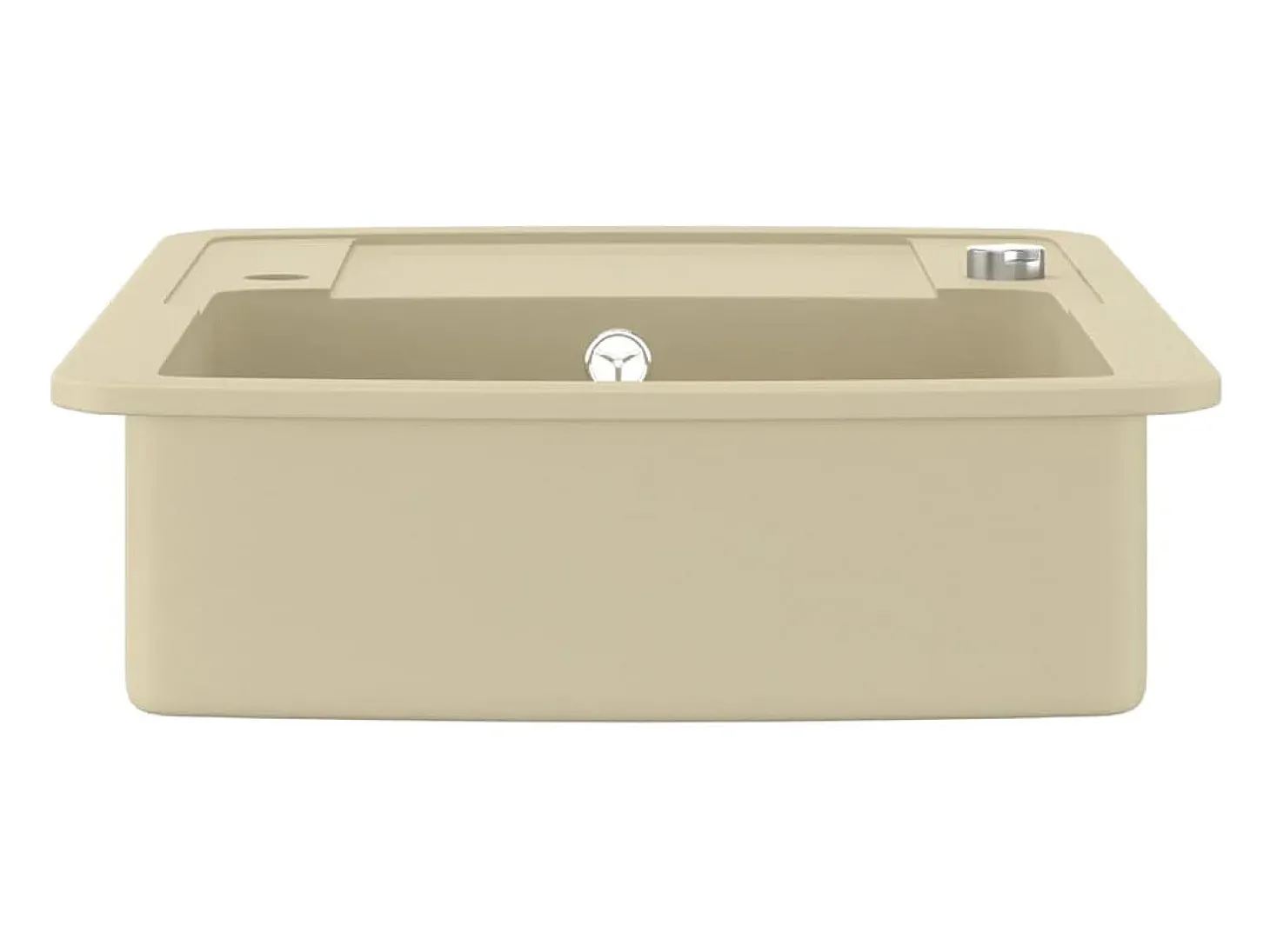 Fregadero de cocina de granito con un seno beige ES771783