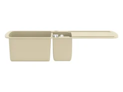 Fregadero de cocina de granito con dos senos beige ES387562