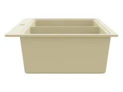 Fregadero de cocina de granito doble beige