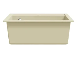 Fregadero de cocina de granito, fregadero individual, color beige