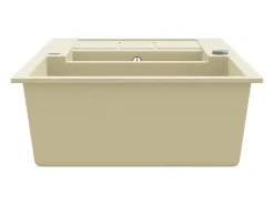 Fregadero de cocina de granito doble beige