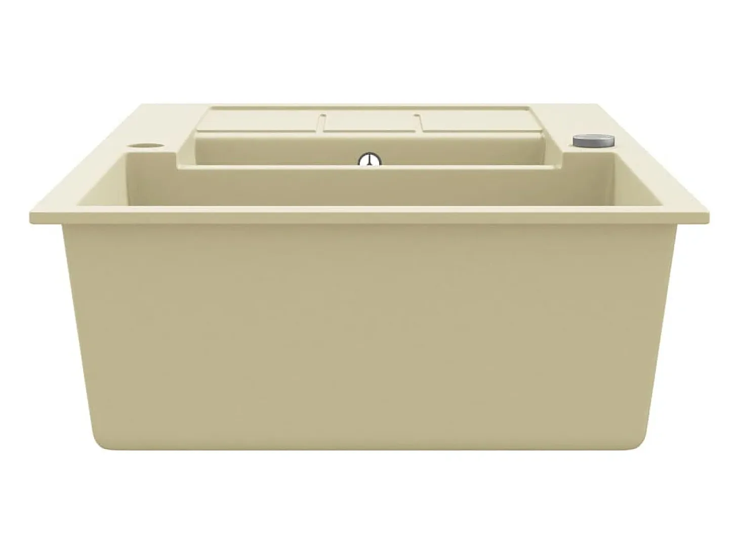 Fregadero de cocina de granito doble beige