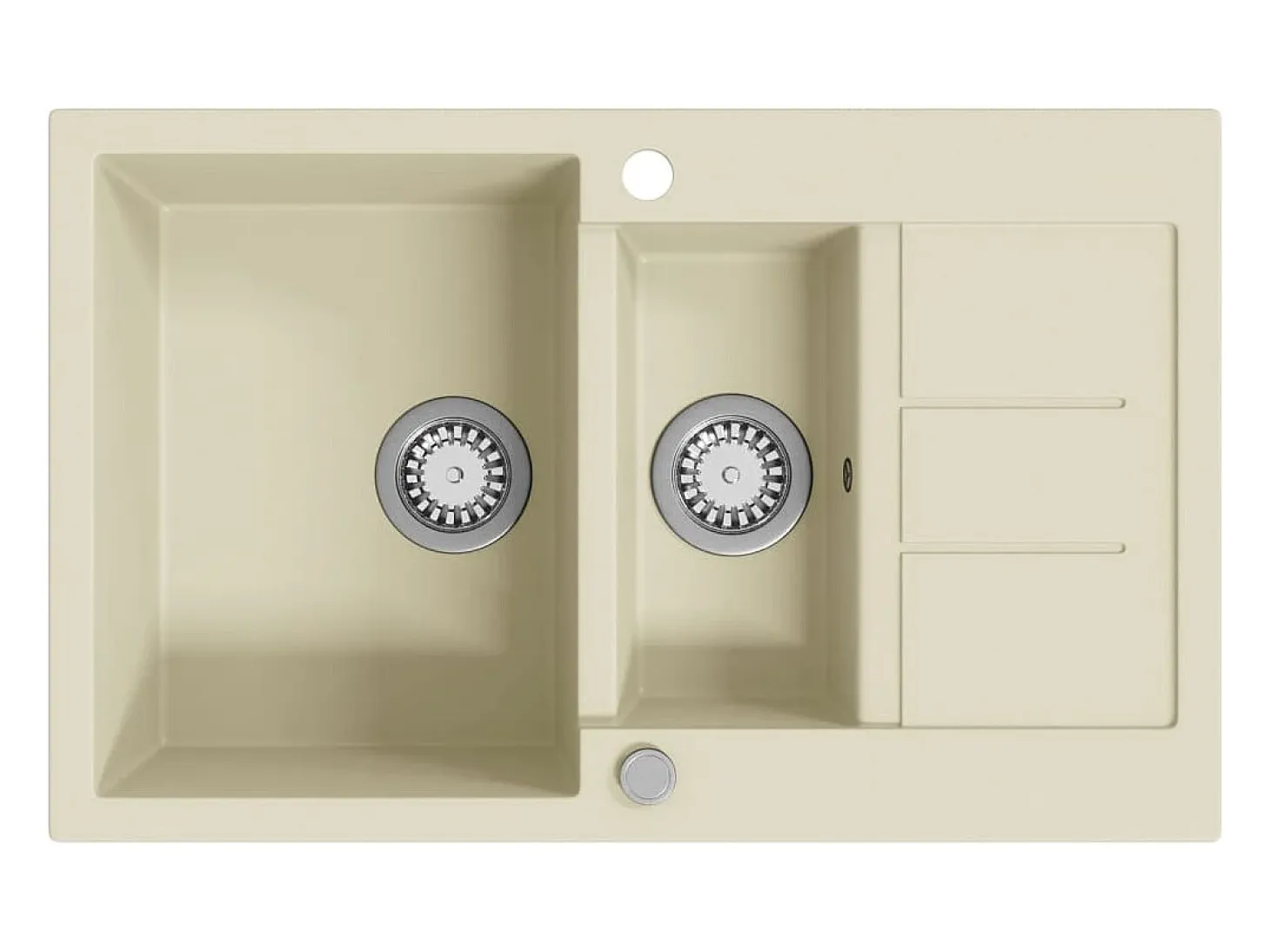Fregadero de cocina de granito doble beige