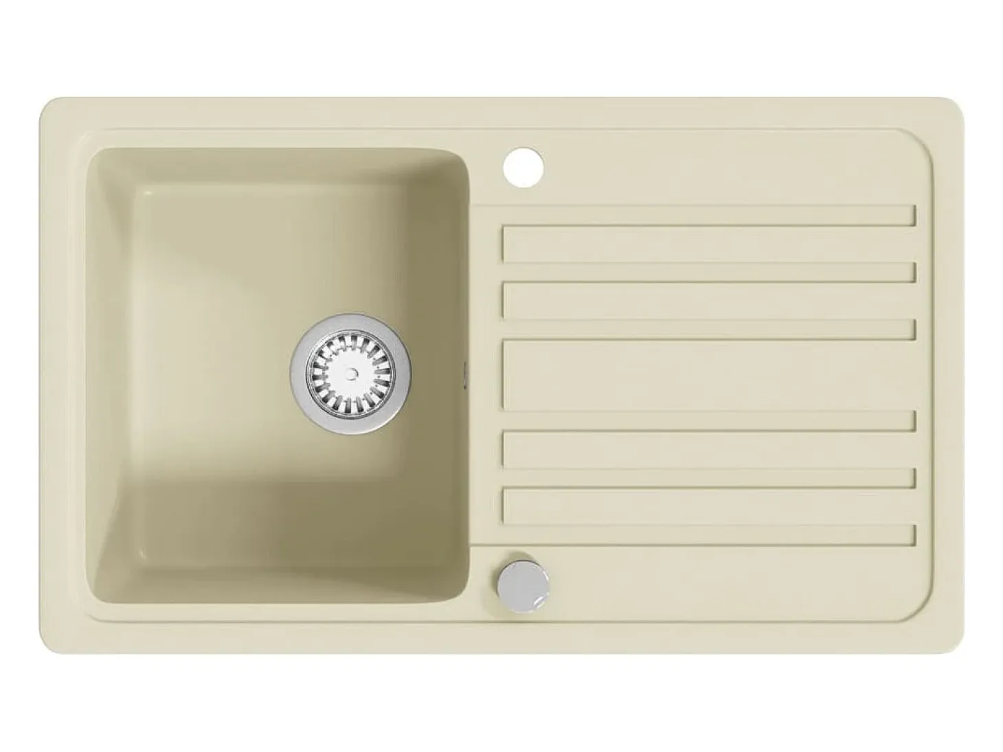 Fregadero de cocina de granito con un seno beige ES307696
